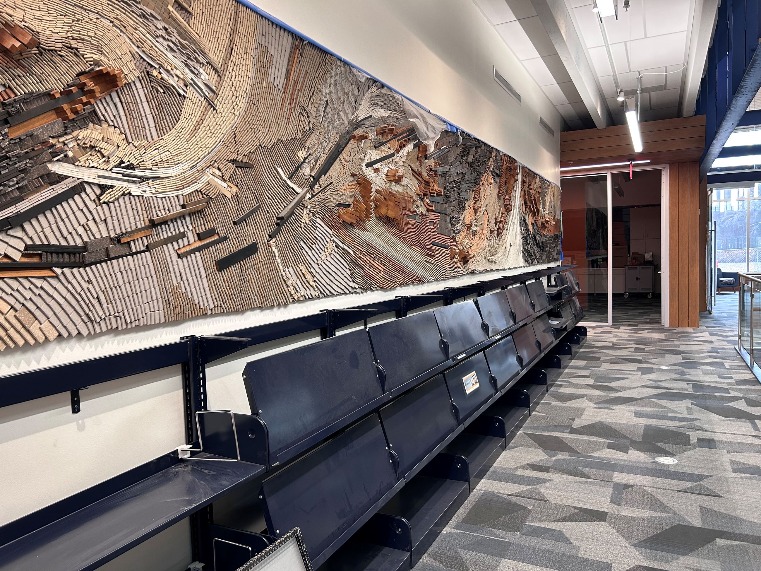 Mural Magazine Shelving